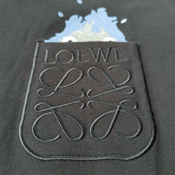 Loewe x Studio Ghibli Howl's Moving Castle Calcifer black t-shirt size L (New) - Picture 9 of 11